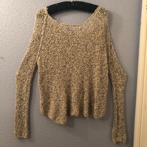 Knitted sweater with lace back!!